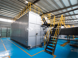 18噸SZS系列冷凝式燃氣蒸汽鍋爐現場